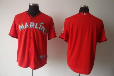 MLB Florida Marlins blank Red Jersey MLB Florida Marlins blank Red Jersey