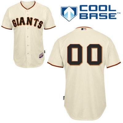 Customized San Francisco Giants Jersey Cream Home Cool Base Baseball Jersey