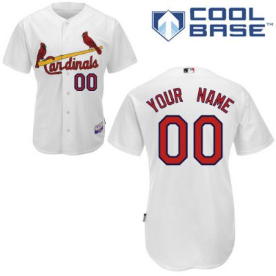 Customized St Louis Cardinals Jersey White Home Cool Base Baseball Jersey