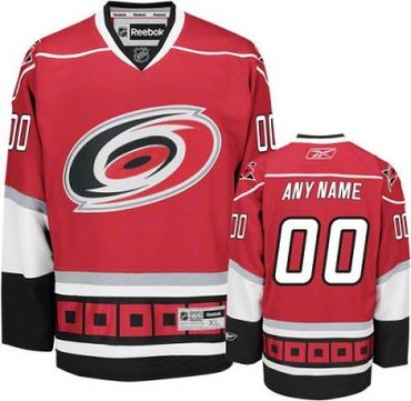 Customized Carolina Hurricanes Jersey Red Home Man  Jersey