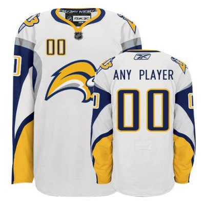 Customized Buffalo Sabres Jersey White Road Man  Jersey