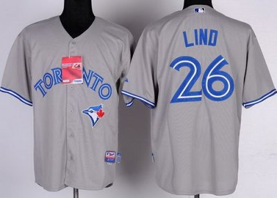 Toronto Blue Jays 26# Adam Lind Grey Cool Base MLB Jerseys Toronto Blue Jays 26# Adam Lind Grey Cool Base MLB Jerseys