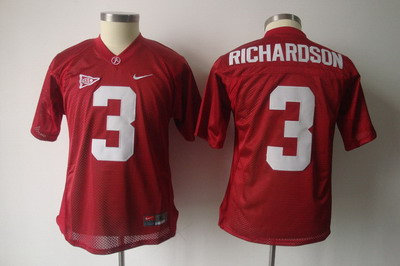 Youth NCAA Alabama Crimson #3 Trent Richardson red jerseys Youth NCAA Alabama Crimson #3 Trent Richardson red jerseys