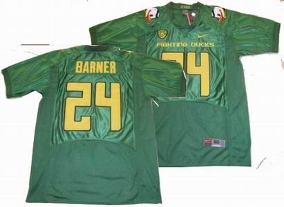 NCAA Oregon Ducks 24 barner green jerseys
