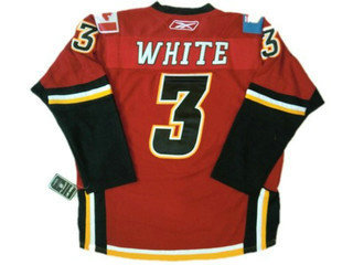NHL jerseys Calgary Flames 3 WHITE jerseys red