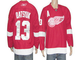 NHL Jerseys Detoit Red Wings 13 Pavel Datsyuk Red