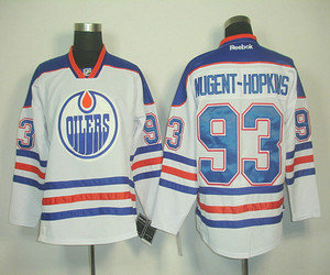 Edmonton Oilers 93 NUGENT-HOPKINS white nhl jerseys