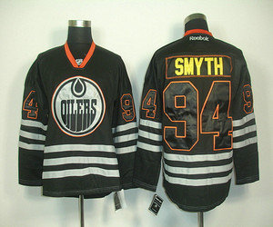 Edmonton Oilers94 SMYTH black ice nhl jerseys