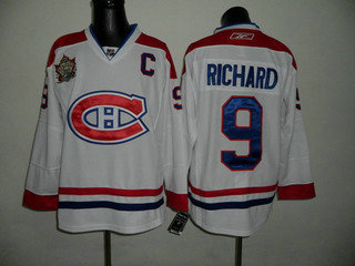 NHL jerseys Montreal Canadiens 9 Richard white