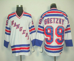 New York Rangers 99 GRETZKY white nhl jerseys