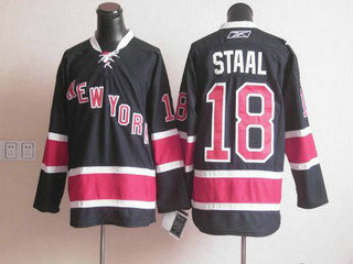 NHL jerseys NY Rangers 18 STAAL black NHL jerseys NY Rangers 18 STAAL black