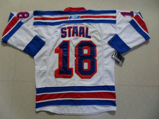 NHL jerseys NY Rangers 18 STAAL JERSEYS white