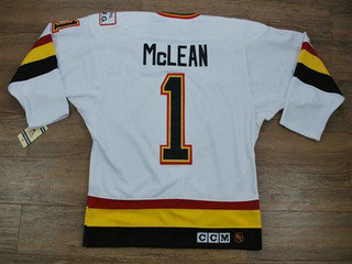 NHL jerseys Vancouver Canucks 1 MCLEAN jerseys white1