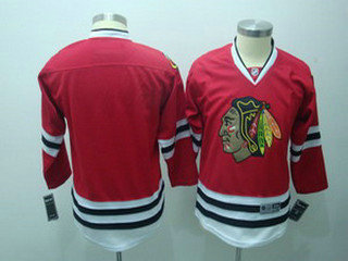 Kids Chicago Blackhawks blank red Youth jerseys