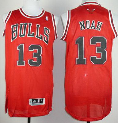 Chicago Bulls 13 NOAH Revolution 30 Red NBA Jerseys