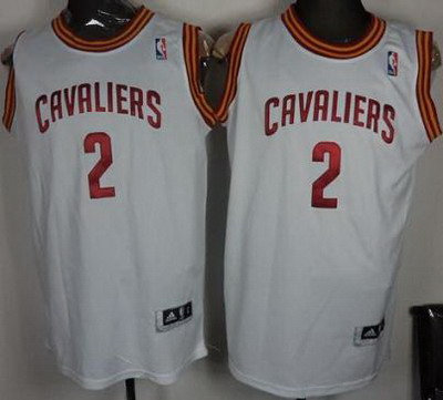 Cleveland Cavaliers 2 Kyrie Irving White Jerseys