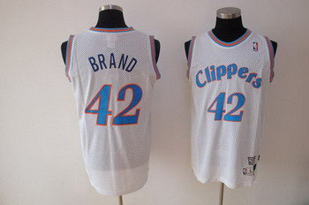 Los Angeles Clippers 42# BRAND white SWINGMAN jerseys Los Angeles Clippers 42# BRAND white SWINGMAN jerseys