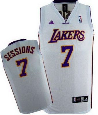 Los Angeles Lakers #7 Ramon Sessions White Swingman Jerseys