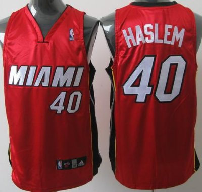 Miami Heat 40 Udonis Haslem Red NBA Jerseys