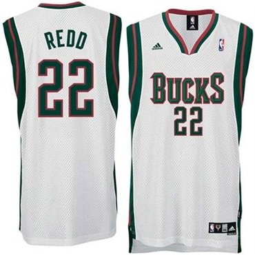Milwaukee Bucks #22 Michael Redd White Replica Basketball Swingman Jersey