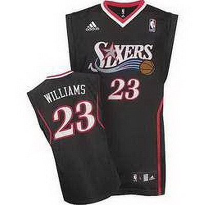 Philadelphia 76ers #23 Louis Williams Black Jersey Philadelphia 76ers #23 Louis Williams Black Jersey