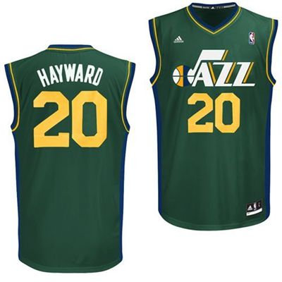 Utah Jazz Gordon Hayward #20 Alternate Replica Jersey (Green)