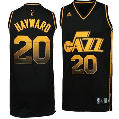 Utah Jazz Gordon Hayward Vibe Jersey (Black)