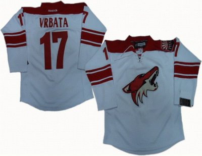Phoenix Coyotes 17 Radim Vrbata white jersey Phoenix Coyotes 17 Radim Vrbata white jersey