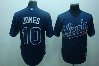 Atlanta Braves 10 Chipper Jones Blue Jerseys Atlanta Braves 10 Chipper Jones Blue Jerseys