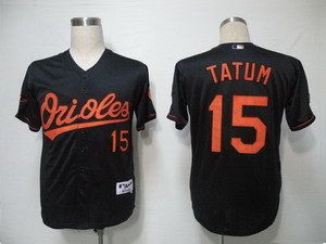 Baltimore Orioles 15 Tatum Black Jerseys