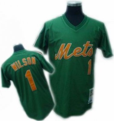 New York Mets #1 WILSON GREEN MN jersey
