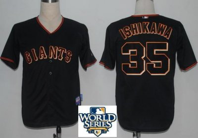 2010 World Series San Francisco Giants 35 Ishikawa Black Jerseys2010 World Series San Francisco Giants 35 Ishikawa Black Jerseys