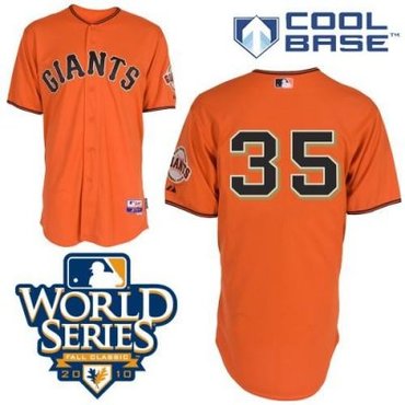 2010 World Series San Francisco Giants 35 Ishikawa Orange Jerseys