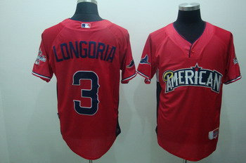 2010 All Star Tampa Bay Rays 3 Evan Longoria Red Jerseys Cool base Stitched MLB Jersey