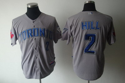 Toronto Blue Jays #2 Aaron Hill 2011 NEW gray Baseball jersey