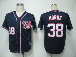 Washington Nationals 38 Michael Morse Dark Blue Cool Base Jersey