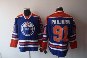 Edmonton Oilers 91 Magnus Paajarvi Blue  Jersey
