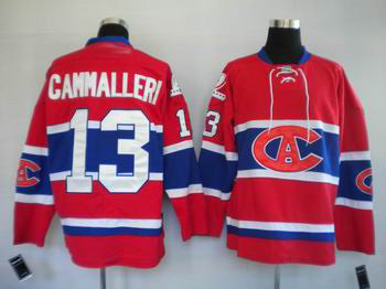 Montreal Canadiens #13 Michael Cammalleri Stitched Replithentic New CA patch Red