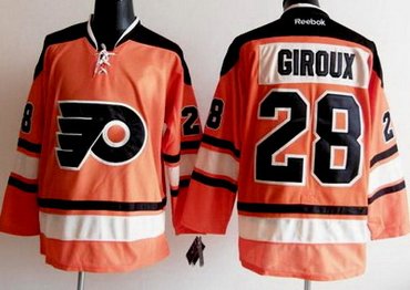 Philadelphia Flyers #28 Claude Giroux Orange Jerseys[ 2012 Winter Classic]