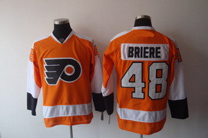 Philadelphia Flyers 48 Danny Briere Orange Ice  Jersey