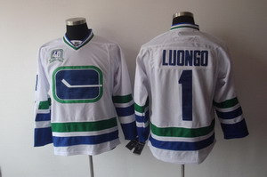 Vancouver Canucks Jersey 1 Roberto Luongo Third White Ice  Jerseys