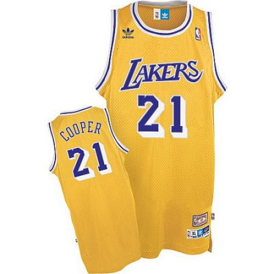 Los Angeles Lakers #21 Michael Cooper Soul Swingman Yellow Home Jerseys