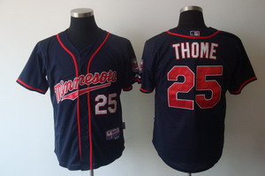 Minnesota Twins 25 Thome Navy Blue Cool base Jerseys 2011 new Stitched MLB Jersey