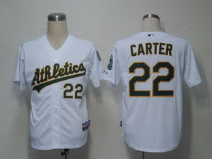 MLB Jerseys Oakland Athletics 22 Carter White Cool Base MLB Jerseys Oakland Athletics 22 Carter White Cool Base