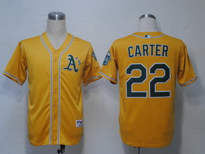 MLB Jerseys Oakland Athletics 22 Carter Yellow MLB Jerseys Oakland Athletics 22 Carter Yellow