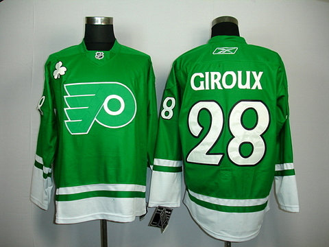 ST PARTYS DAY NHL Philadelphia Flyers 28 GIROUX green
