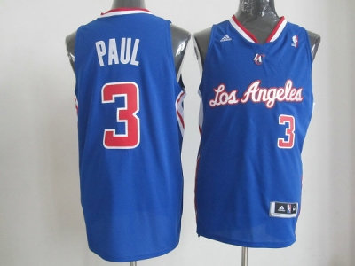 nba los angeles clippers #3 paul blue(revolution 30 swingman)