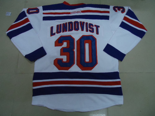 New York Rangers 30 Henrik Lundqvist white jerseys New York Rangers 30 Henrik Lundqvist white jerseys