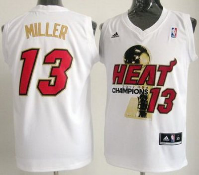 Miami Heat #13 Mike Miller White 2012 Fianls Champions NBA Jerseys Miami Heat #13 Mike Miller White 2012 Fianls Champions NBA Jerseys
