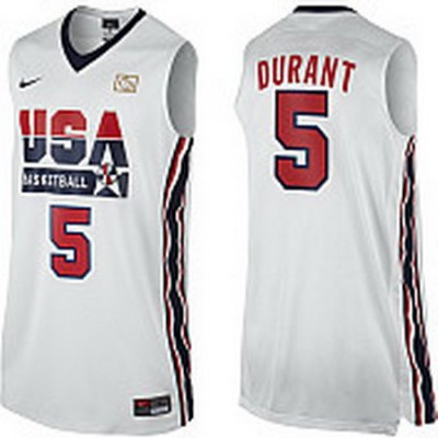 2012 USA #5 Kevin Durant 2012 USA Basketball Retro Jersey